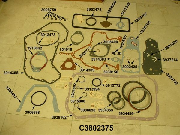 Bottom Gasket Set | Cummins 4B / 4BT3.9 / 4BTA3.9 8 Valve Engine | 3802375