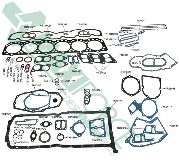 Overhaul Gasket Set | 6.404D John Deere | TAR63938