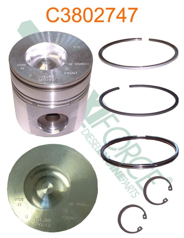 Piston & Ring Kit Std | Cummins 4BTA 3.9 Turbocharged Aftercooled | 3802747